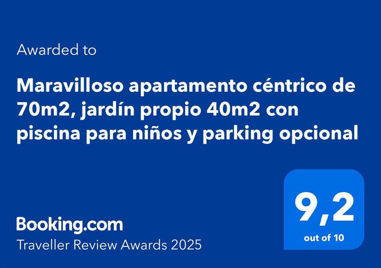 Maravilloso Apartamento Centrico De 70M2, Jardin Propio 40M2 Con Piscina Para Ninos Y Parking Opcional Màlaga Exteriér fotografie